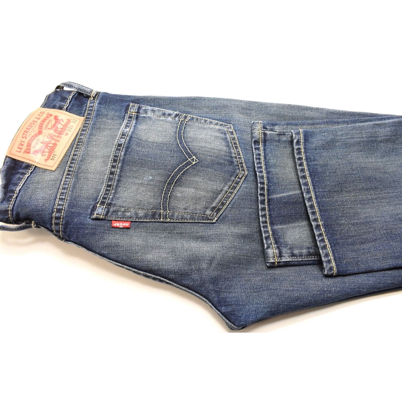 Levi's Levi'S Jeans Mens W31/L32 Men Painted Slim Fit Ripped Whiskers Faded Size US 31 - 5 Thumbnail