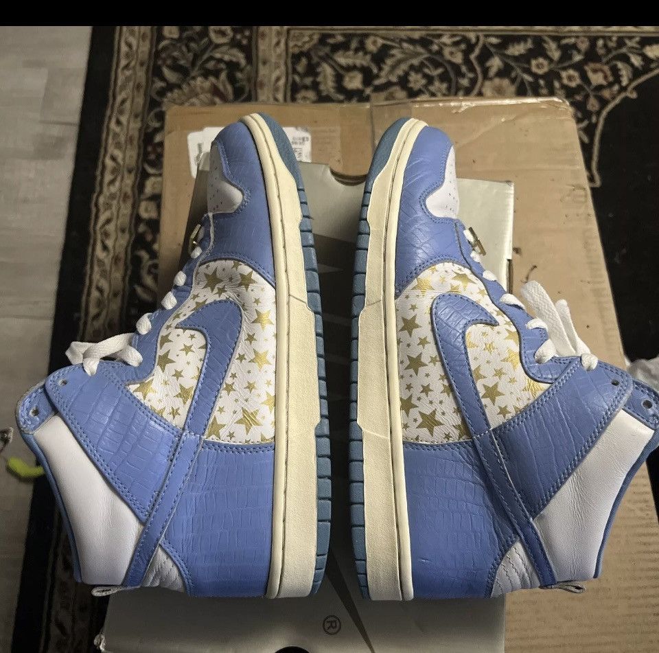 Nike OG ALL 8/10- 2003 Supreme Stars - Nike SB Dunk High, Rare Size US 9.5 / EU 42-43 - 3 Thumbnail