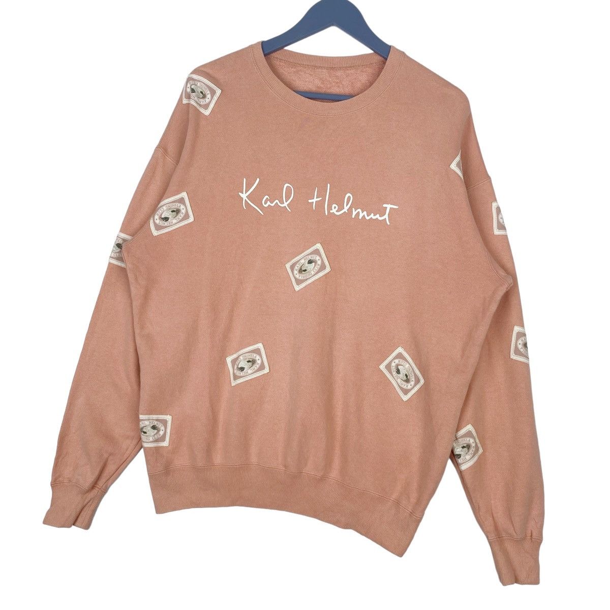 Karl Helmut Karl Helmut Sweatshirt Crewneck Pullover Jumper Size L / US 10 / IT 46 - 3 Thumbnail
