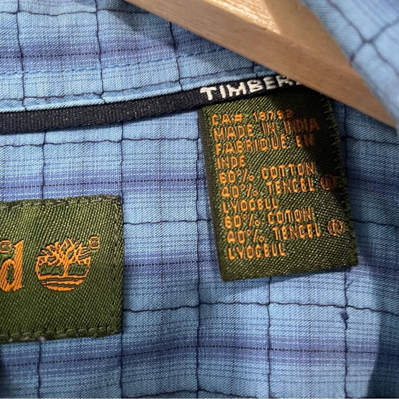 Timberland Timberland blue checked short sleeve shir large button down Size US L / EU 52-54 / 3 - 4 Thumbnail