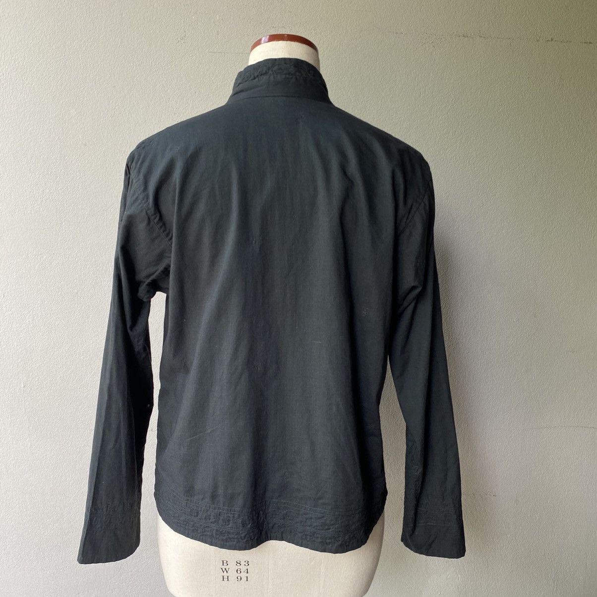 Issey Miyake Haath Dark Teal Embroidered Mandarin Shirt Size XS / US 0-2 / IT 36-38 - 19 Thumbnail