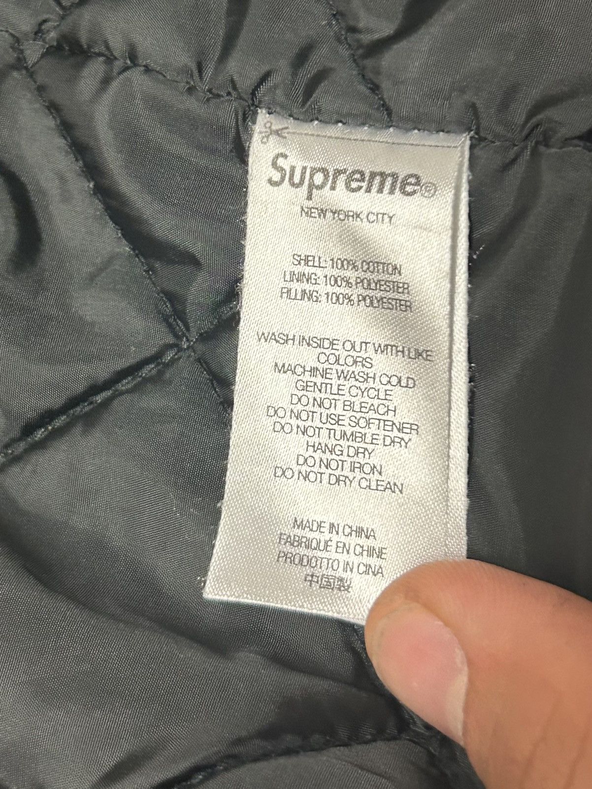Supreme Supreme Washed Knockout Denim Varsity Jacket/Bomber Size US XL / EU 56 / 4 - 8 Thumbnail
