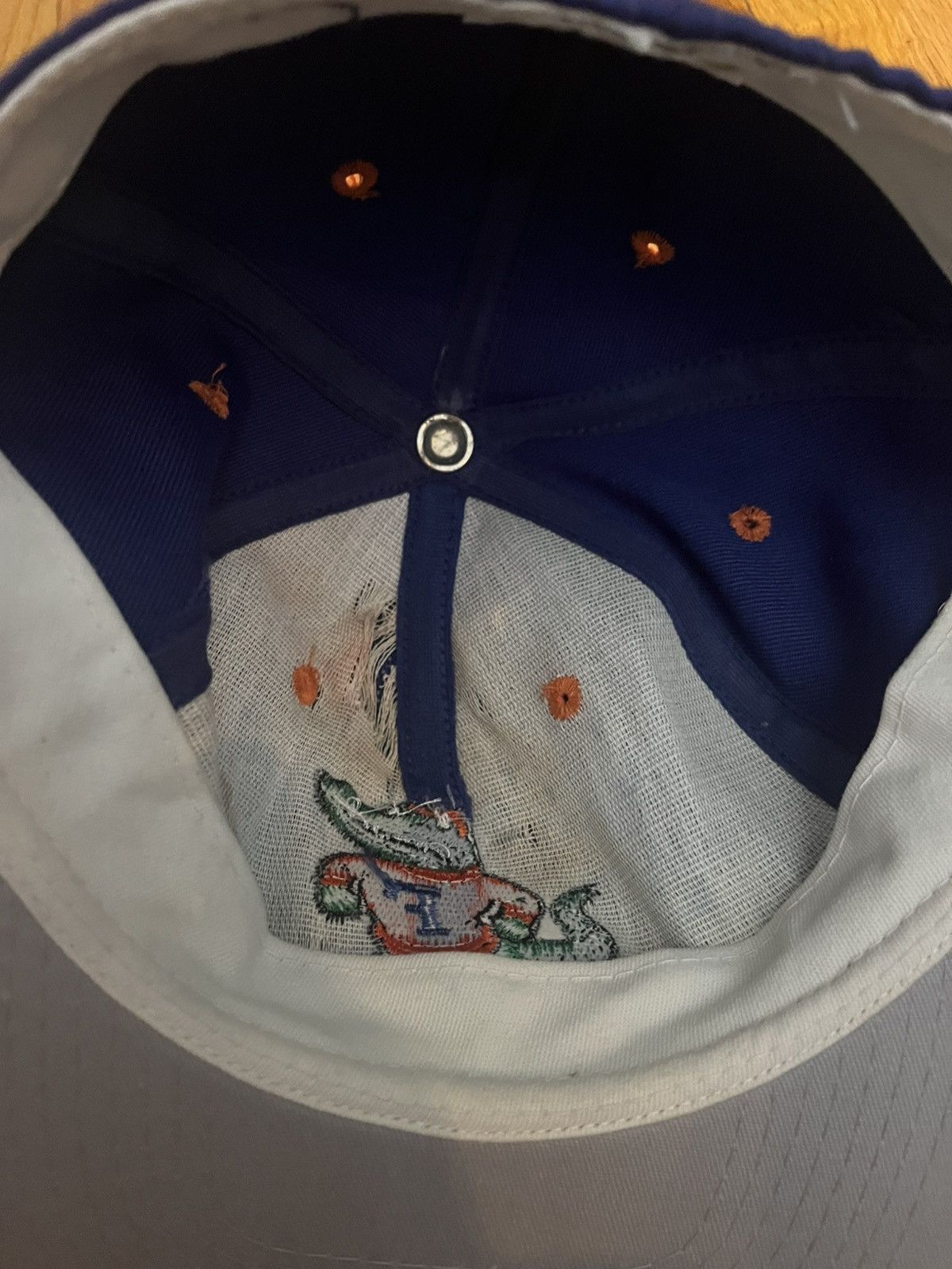 NCAA Vintage Florida Gators Hat Cap Fitted 7 1/8 Blue USA Made Size ONE SIZE - 5 Thumbnail