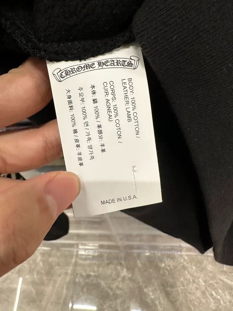 Chrome Hearts CHROME HEARTS Size L 1of1Sanskrit embroidered cross leather Size US L / EU 52-54 / 3 - 7 Thumbnail