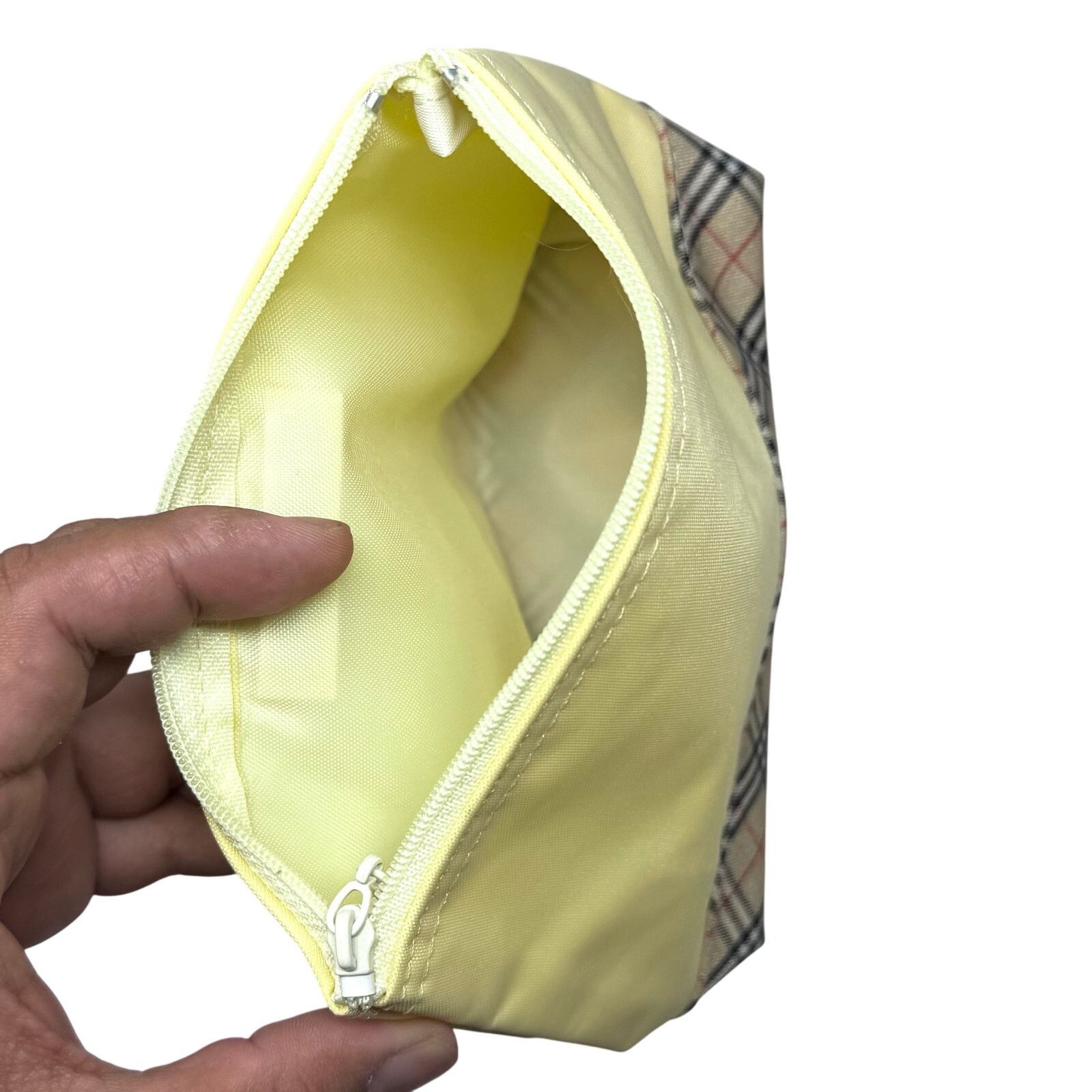 Burberry Burberry Yellow Zipper Pouch Size ONE SIZE - 12 Thumbnail