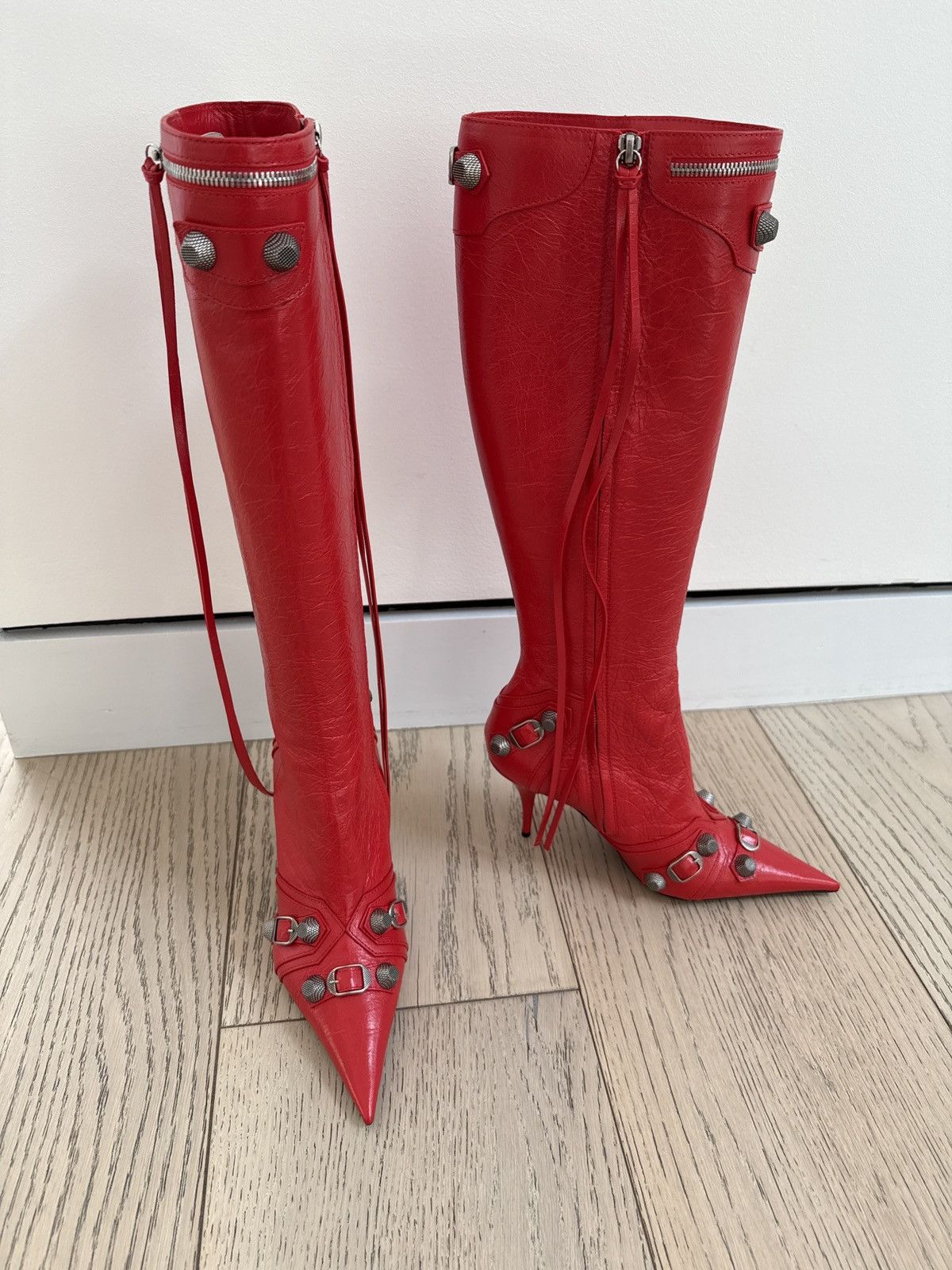 Balenciaga Balenciaga Cagole knee high boots Size US 10 / IT 40 - 1 Thumbnail