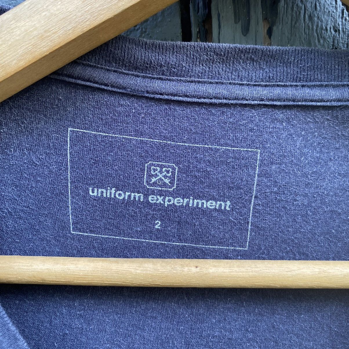 uniform experiment Thrashed Faded Uniform Experiment Navy ERD Grunge Tshirt Size US M / EU 48-50 / 2 - 7 Thumbnail