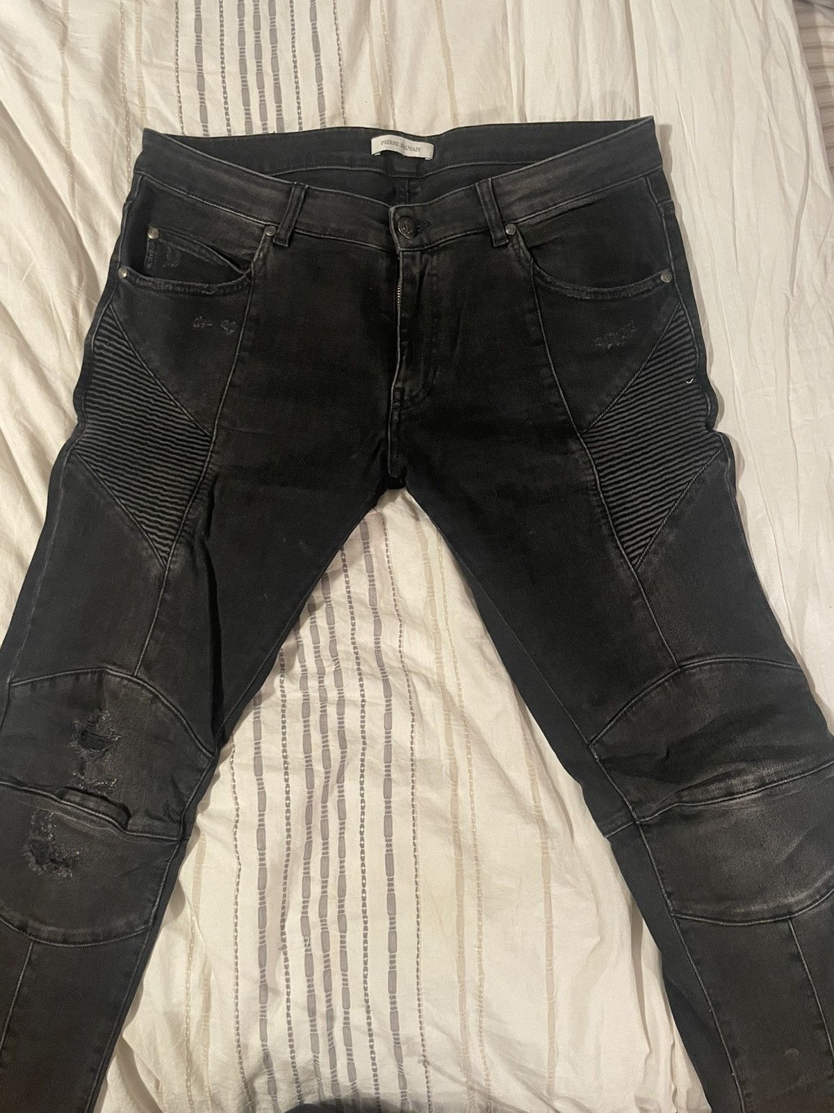 Pierre balmain biker jeans store