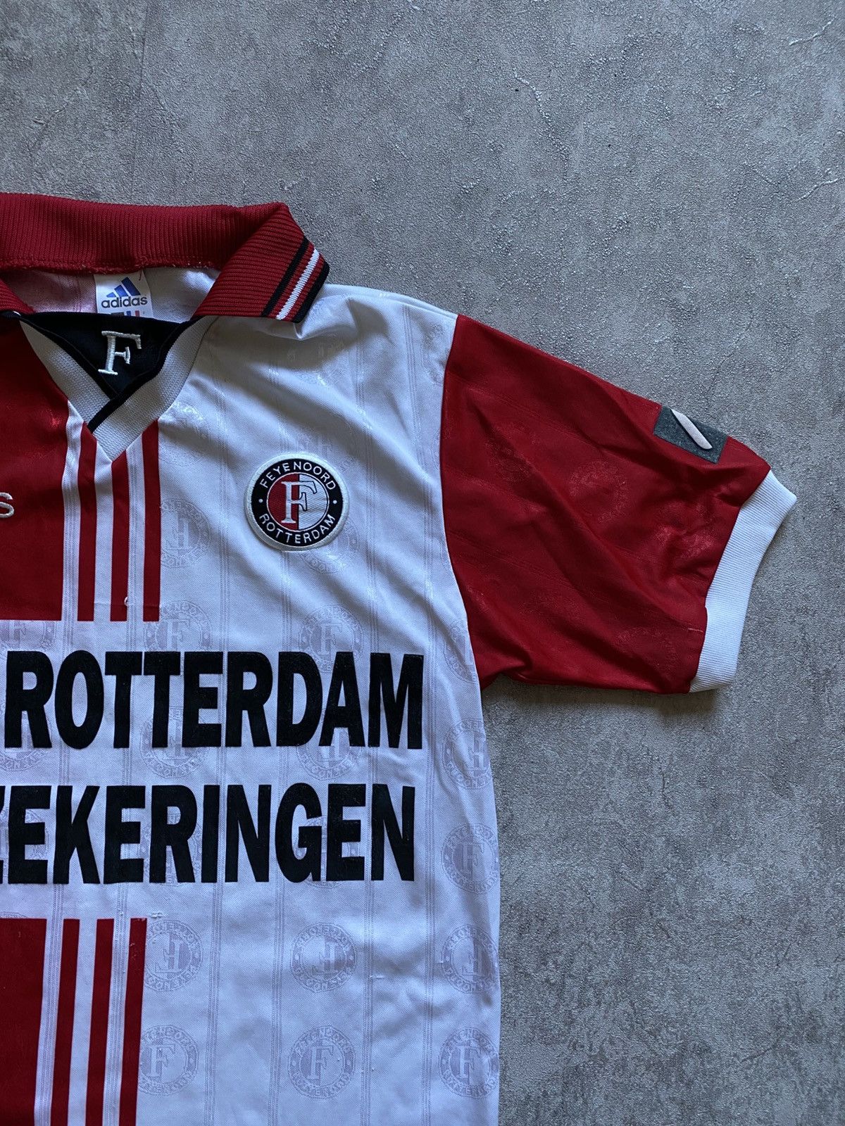 Adidas 1997/98 Feyenoord Rotterdam Home Adidas Jersey Made in UK Size US S / EU 44-46 / 1 - 7 Thumbnail