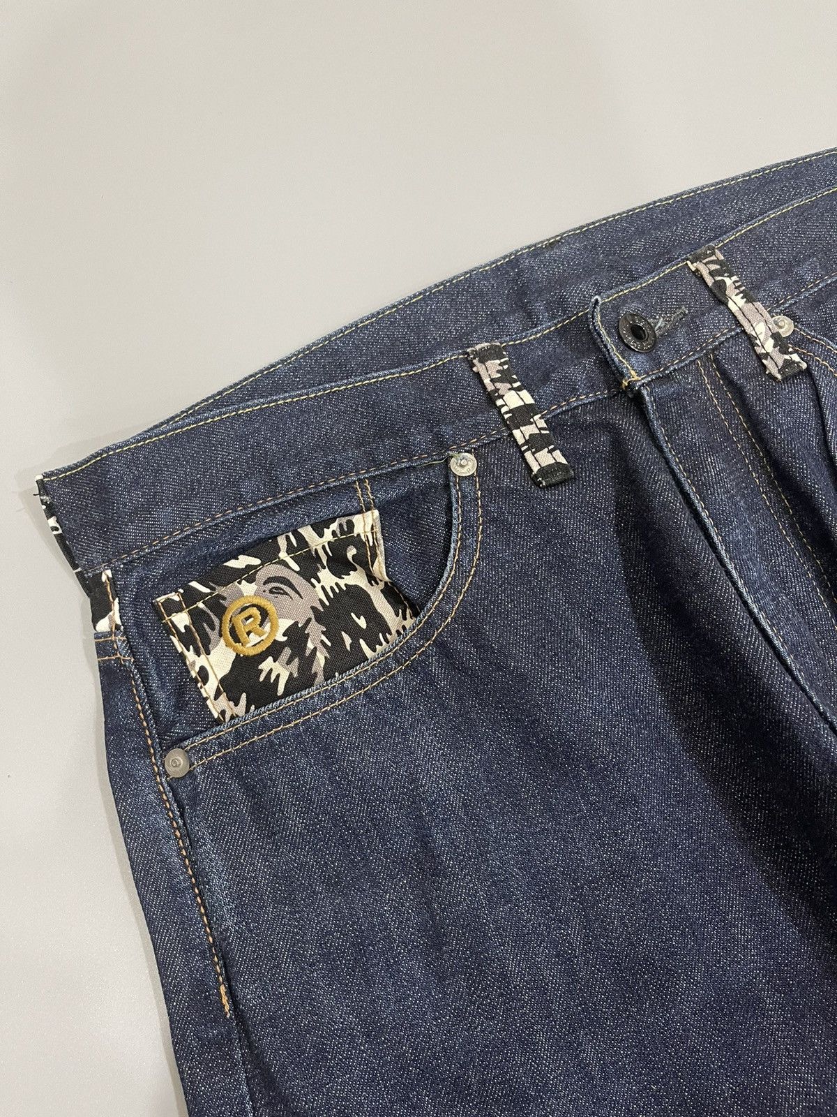 Bape Bape Nigo Nape Embroidered Jorts Bapesta denim Size US 31 - 2 Thumbnail