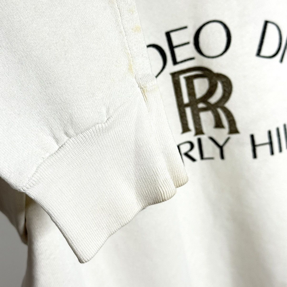 Vintage 1980s Vtg Roll Royce Rodeo Dr., Beverly Hills Sweatshirt Size US L / EU 52-54 / 3 - 4 Thumbnail