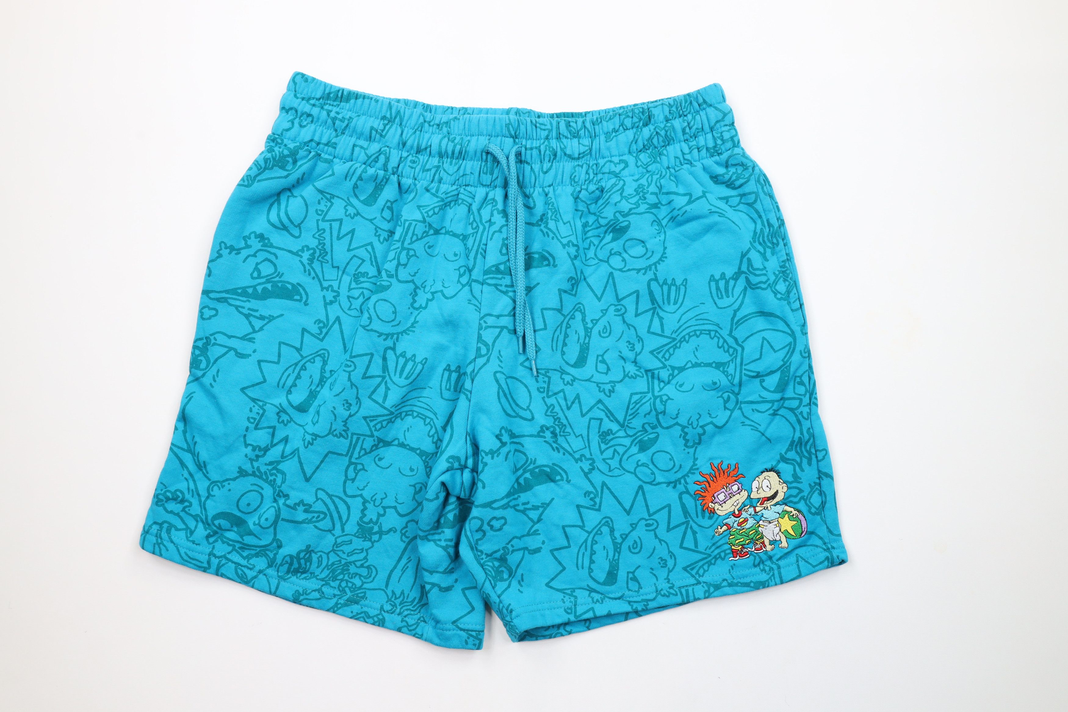 Vintage Vintage Nickelodeon Print Rugrats Sweatpants Shorts Blue Size US 36 / EU 52 - 1 Thumbnail
