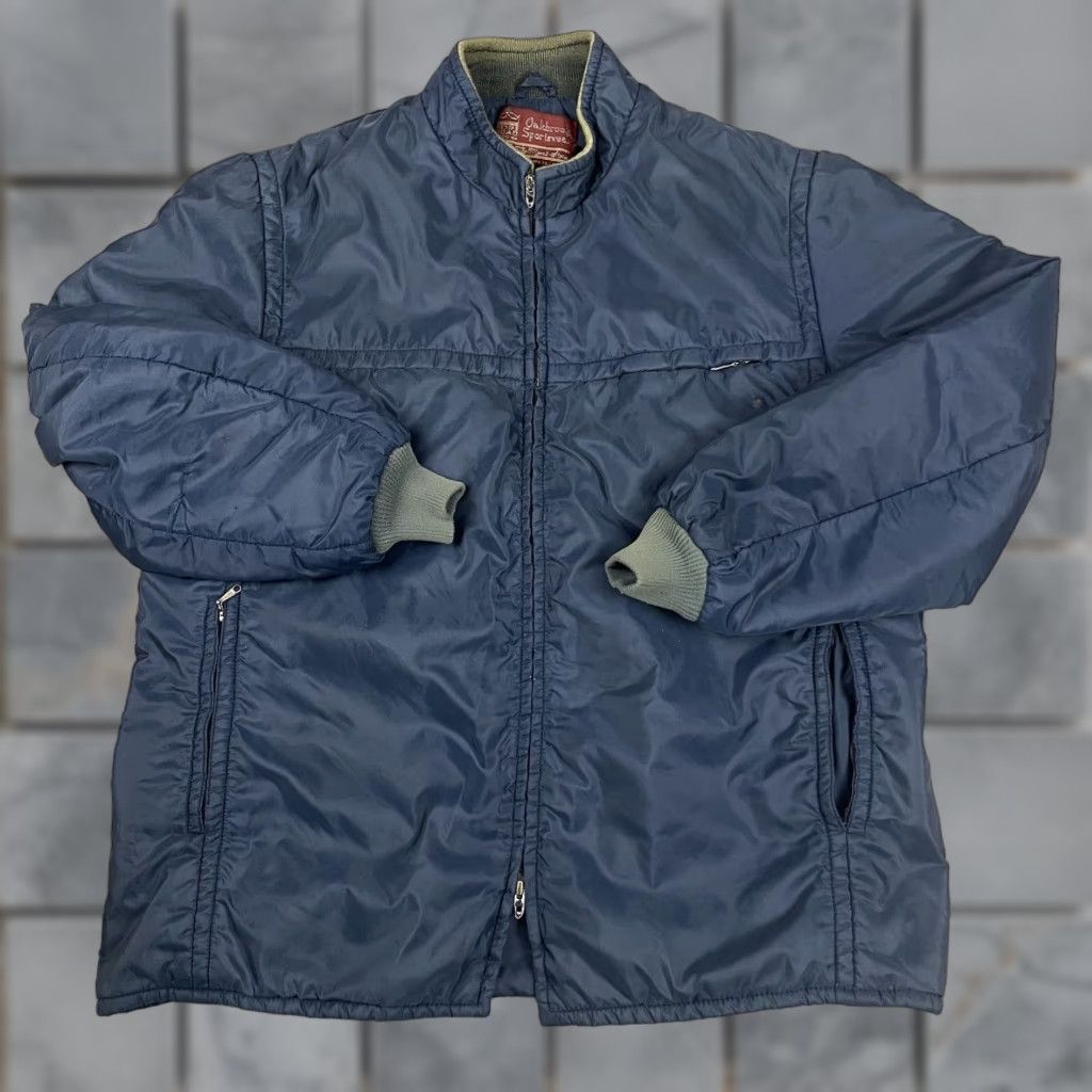 Vintage VINTAGE Oakbrook Sportswear Jacket Men 46 Blue Full Zip Bomber 1960s 1950s Vtg Size US S / EU 44-46 / 1 - 1 Thumbnail