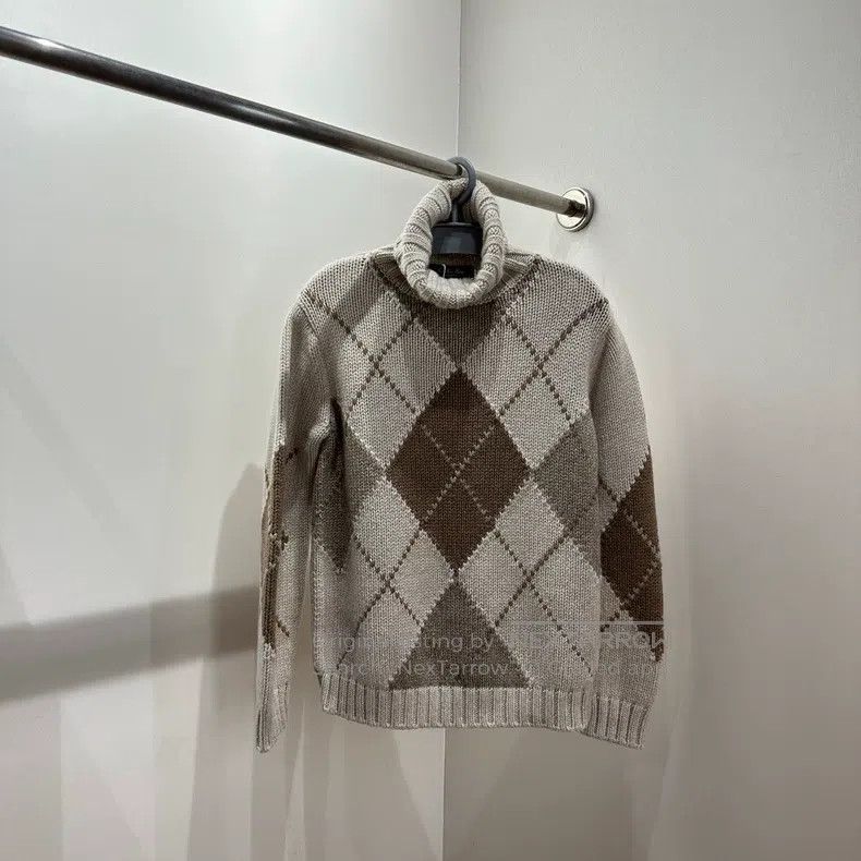 Loro Piana Loro Piana High Neck Cable Knit Cashmere Size XS / US 0-2 / IT 36-38 - 1 Thumbnail