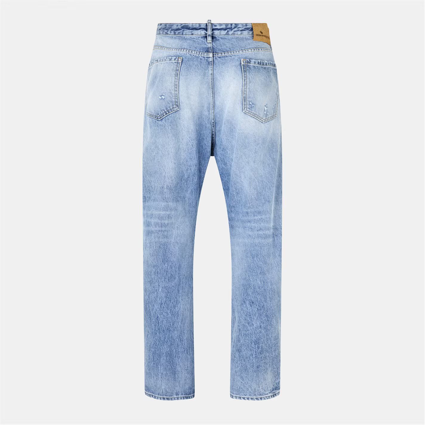 Dsquared2 o1g2r1mq0426 London Straight Leg Jeans in Blue Size US 32 / EU 48 - 2 Thumbnail