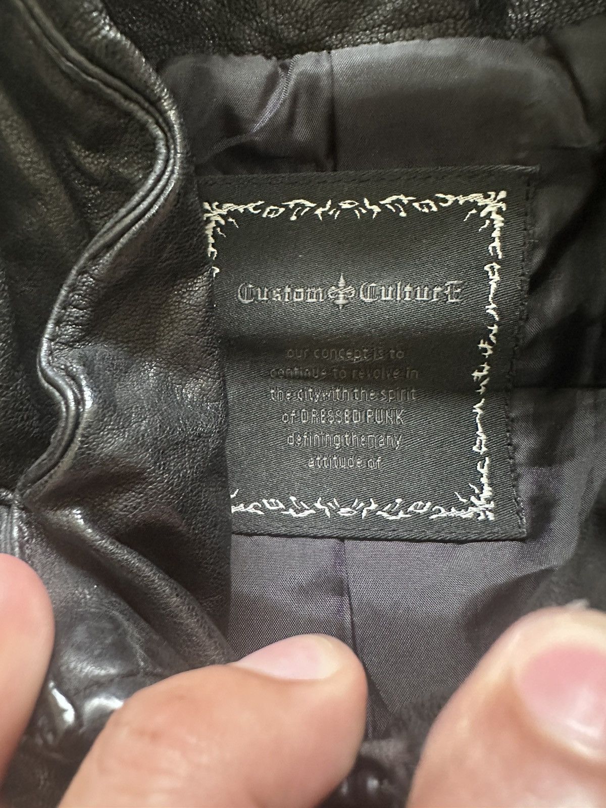 If Six Was Nine RARE ‼️ Custom Culture Goatskin Leather Jacket Size US S / EU 44-46 / 1 - 7 Thumbnail
