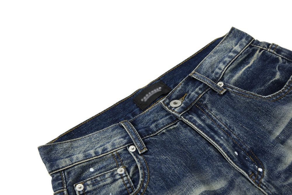 Vintage Wide-leg retro punk washed distressed scimitar jeans Size US 32 / EU 48 - 3 Thumbnail