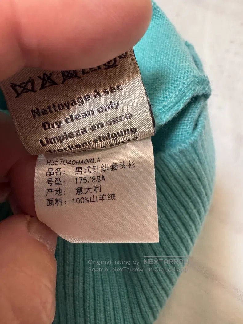 Hermes Hermes Cashmere Short Sleeve, 100% Cashmere Size US L / EU 52-54 / 3 - 8 Thumbnail