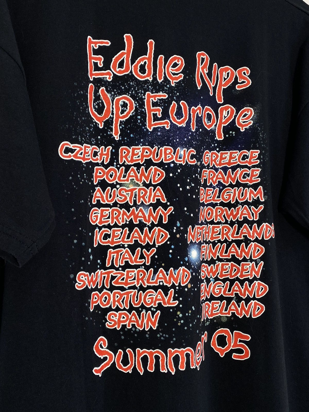 Band Tees Vintage Iron Maiden Eddie Rips Up Europe Rock Band Tour Tee Size US L / EU 52-54 / 3 - 3 Thumbnail