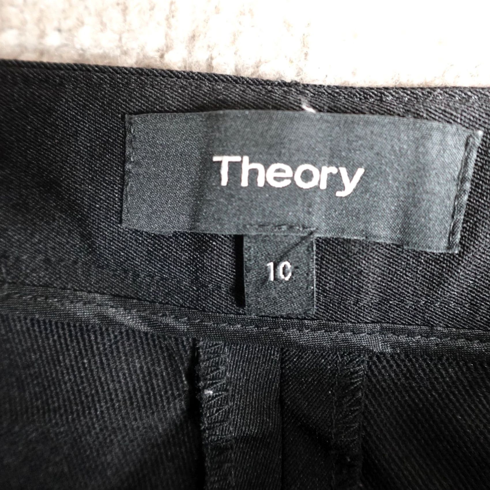 Theory Theory Pants 10 Black Ponte Trousers Flat Front Regular 27In inseam Mens Womens Girls? Size 32" / US 10 / IT 46 - 3 Thumbnail