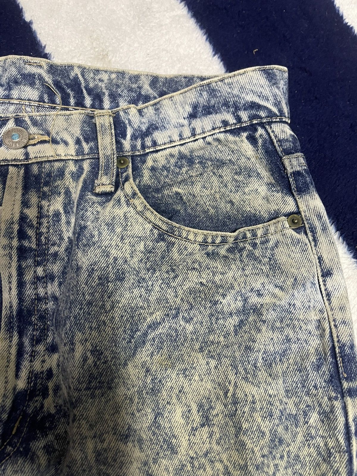 Japanese Brand × Jean Three Pal Acid Wash Jeans (14) Size US 32 / EU 48 - 11 Thumbnail
