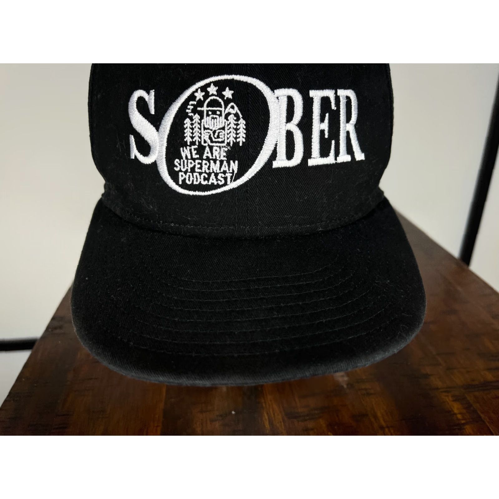 New Era New Era Hat Adult OS Black 9Fifty Cotton Snap Back Podcast Size ONE SIZE - 3 Thumbnail