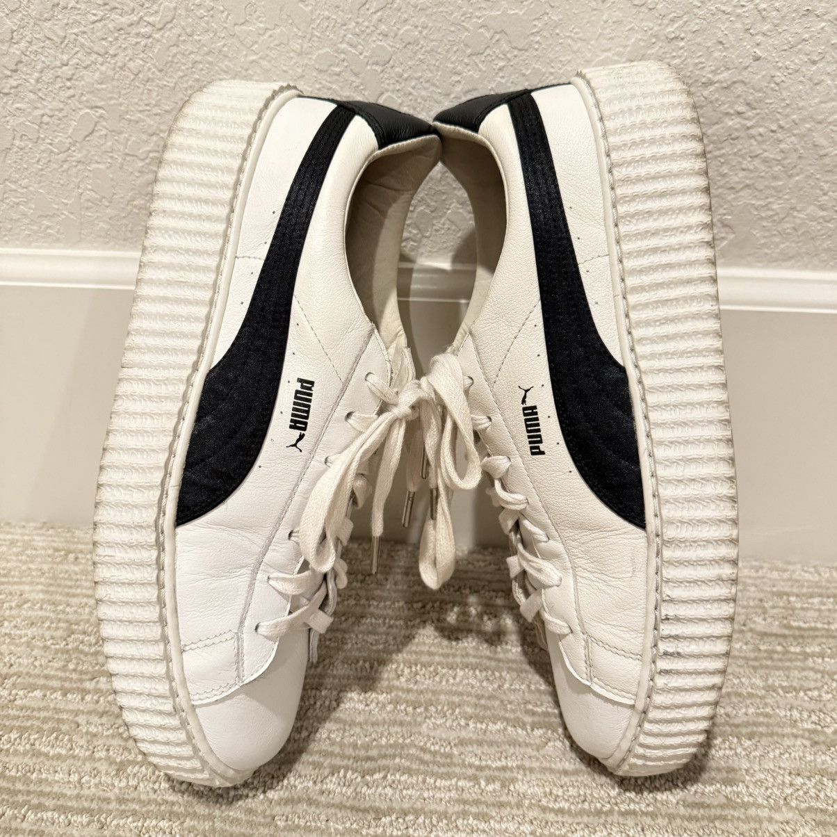 Fenty × Puma Rihanna Fenty x Puma Men’s Creeper Sneakers White Size 11 Size US 11 / EU 44 - 10 Thumbnail