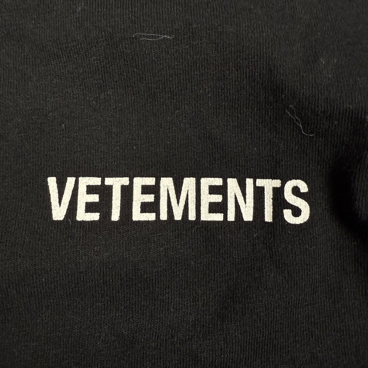 Vetements Vetements Logo Front Back ‘Black’ T-Shirt Size US XL / EU 56 / 4 - 2 Thumbnail