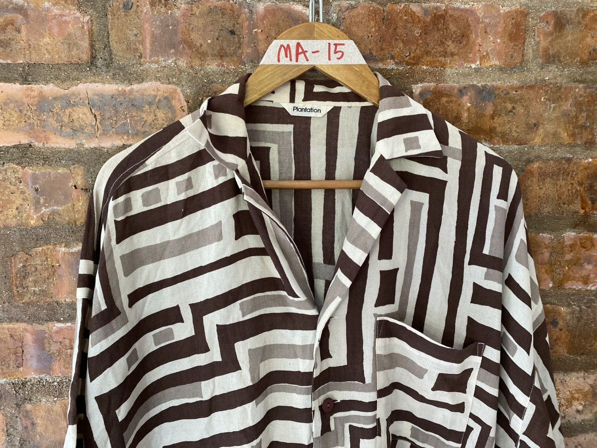 Issey Miyake 1990s Issey Miyake Plantation psychedelic illusion tee Size US L / EU 52-54 / 3 - 3 Thumbnail
