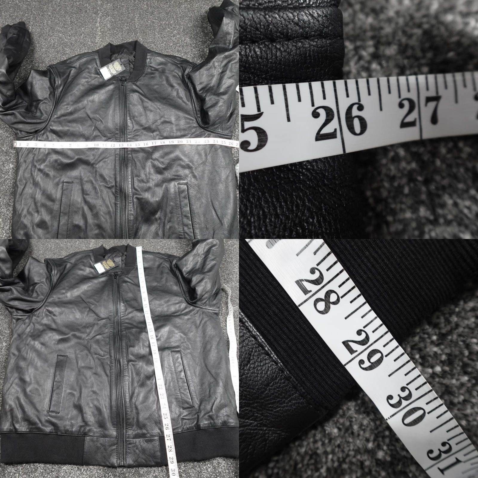 NEXT NEXT Leather Bomber Jacket Coat Black Size 2XL Men's New With Tags Size US XXL / EU 58 / 5 - 9 Thumbnail