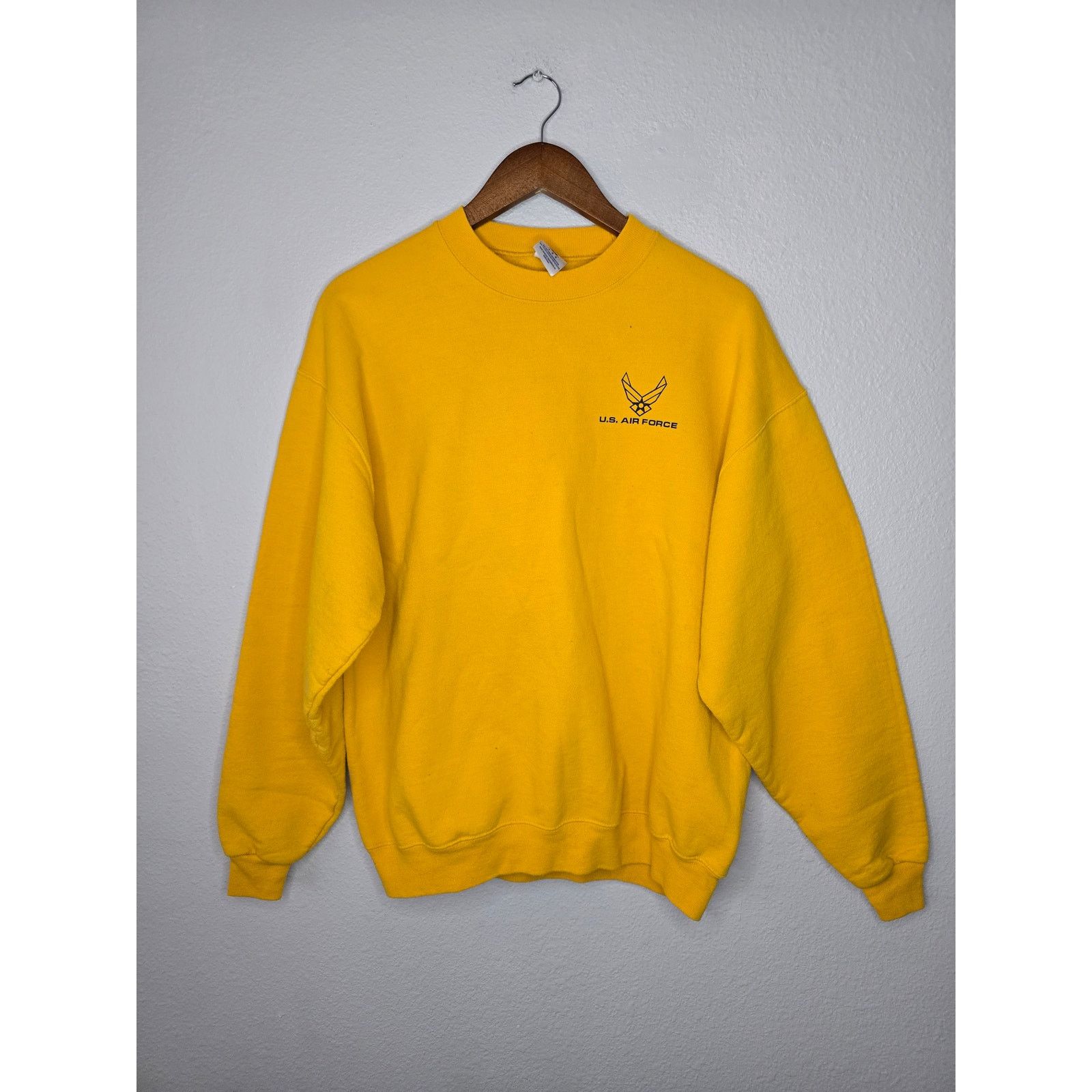 Jerzees Vintage Airforce Sweater Blackhawk Student Squadron Crewneck Size US L / EU 52-54 / 3 - 4 Thumbnail