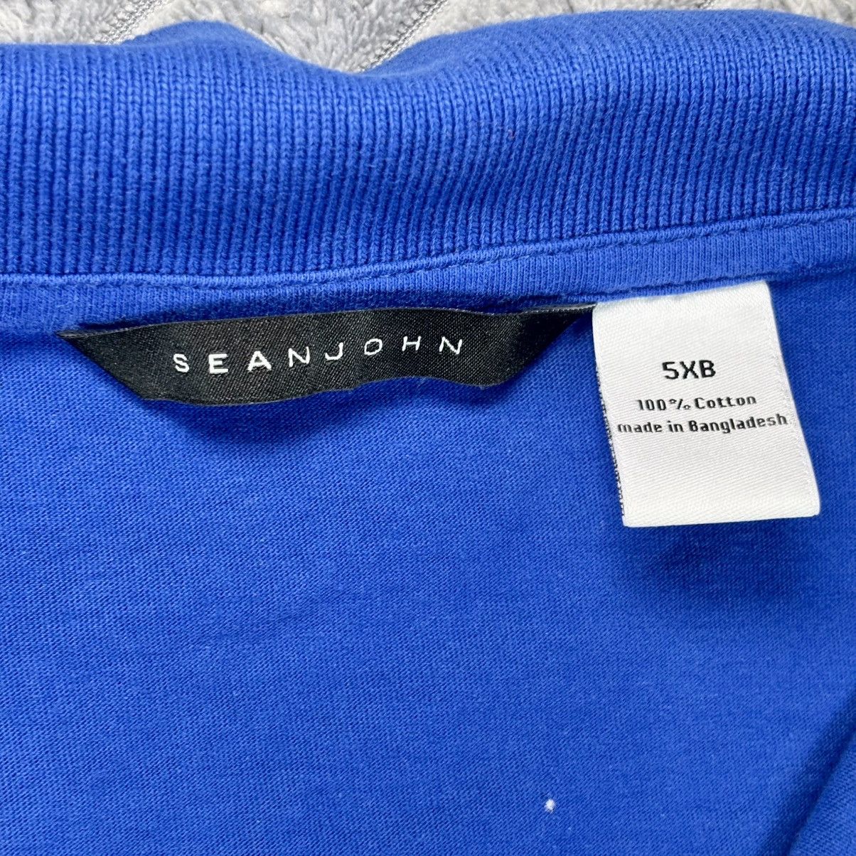 Sean John SEAN JOHN MENS POLO SHIRT Blue White 5XB VINTAGE Size US XXL / EU 58 / 5 - 2 Thumbnail