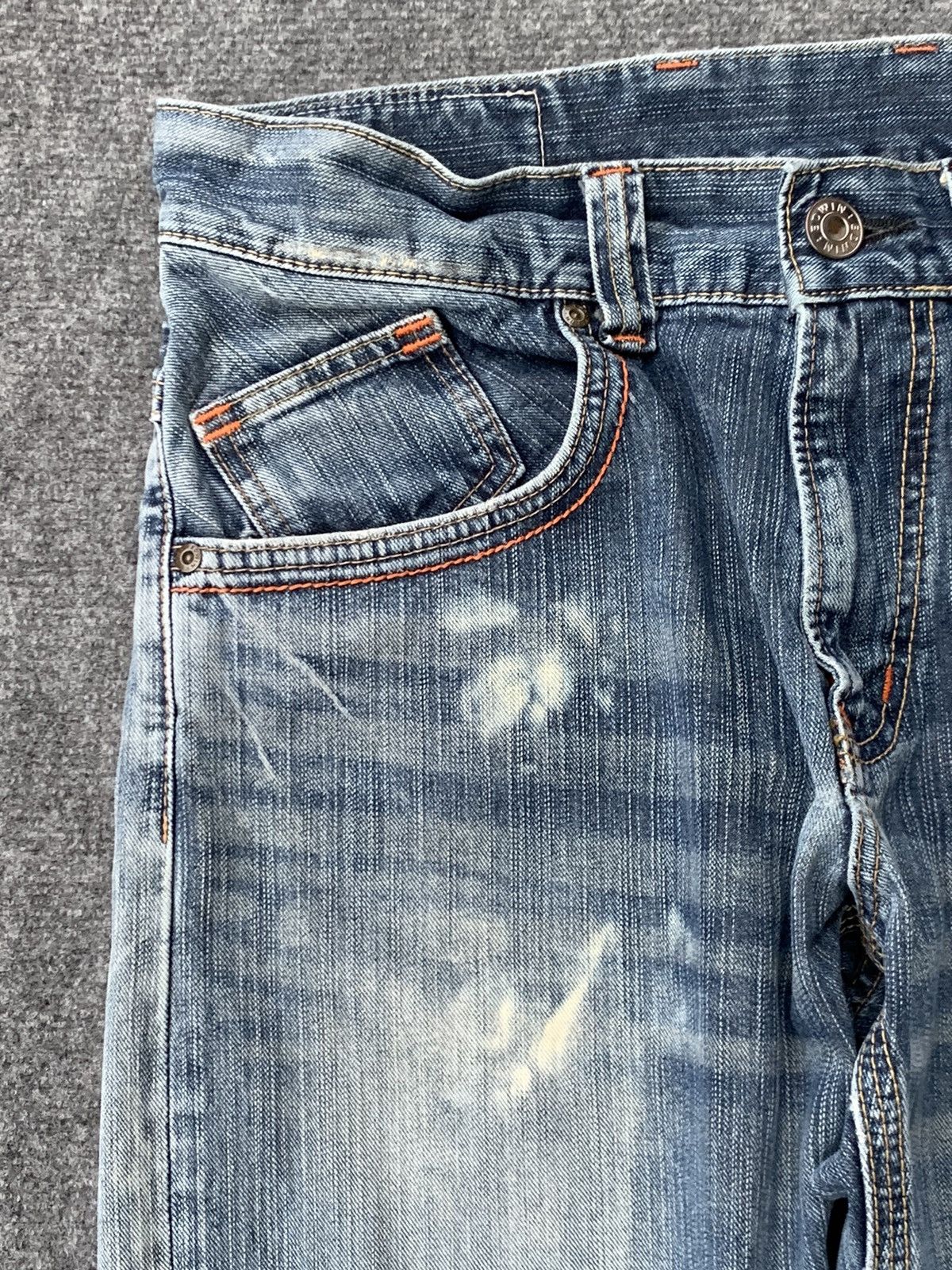 Edwin Edwin Vintage Faded Straight Fit Japanese Denim Jeans Size US 33 - 3 Thumbnail