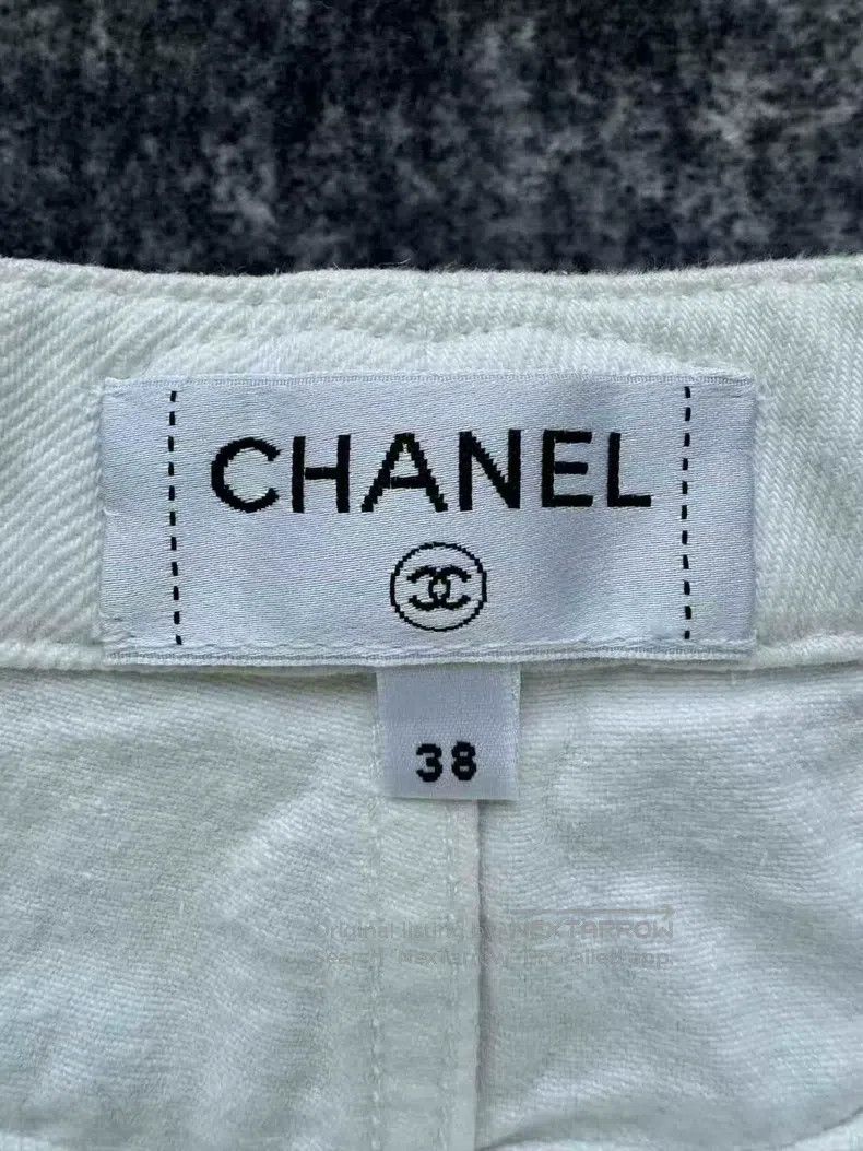 Chanel Chanel 25P white waist double C jeans Size 25" / US 0 / IT 36 - 5 Thumbnail