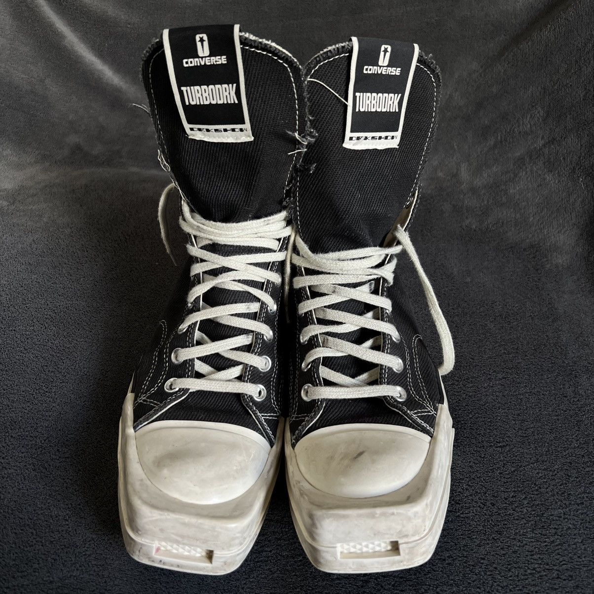 Rick Owens Drkshdw Rick Owens DRKSHDW x Converse TURBODRK Chuck 70 Hi Size US 13 / EU 46 - 1 Thumbnail
