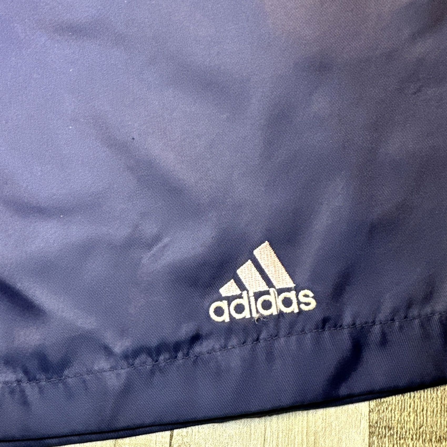 Adidas VINTAGE Adidas Trefoil Soccer Nylon Shorts Men L Blue Athletic 90s Retro Size US 33 - 2 Thumbnail