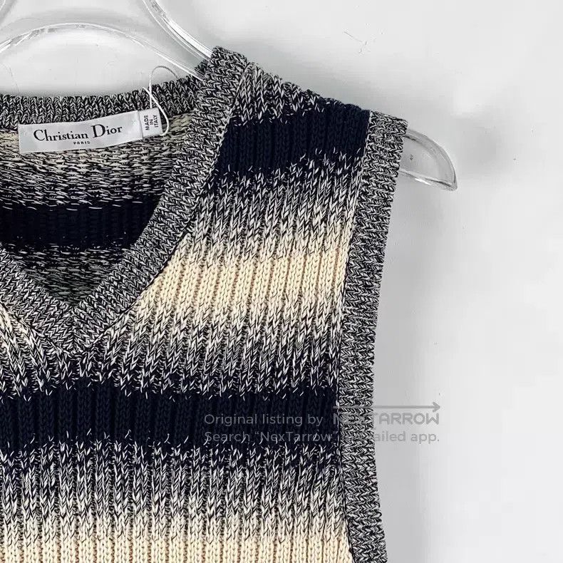Dior Dior Dark gray side button lacing design cotton V-neck sta Size XXS / US 00 / IT 34 - 3 Thumbnail