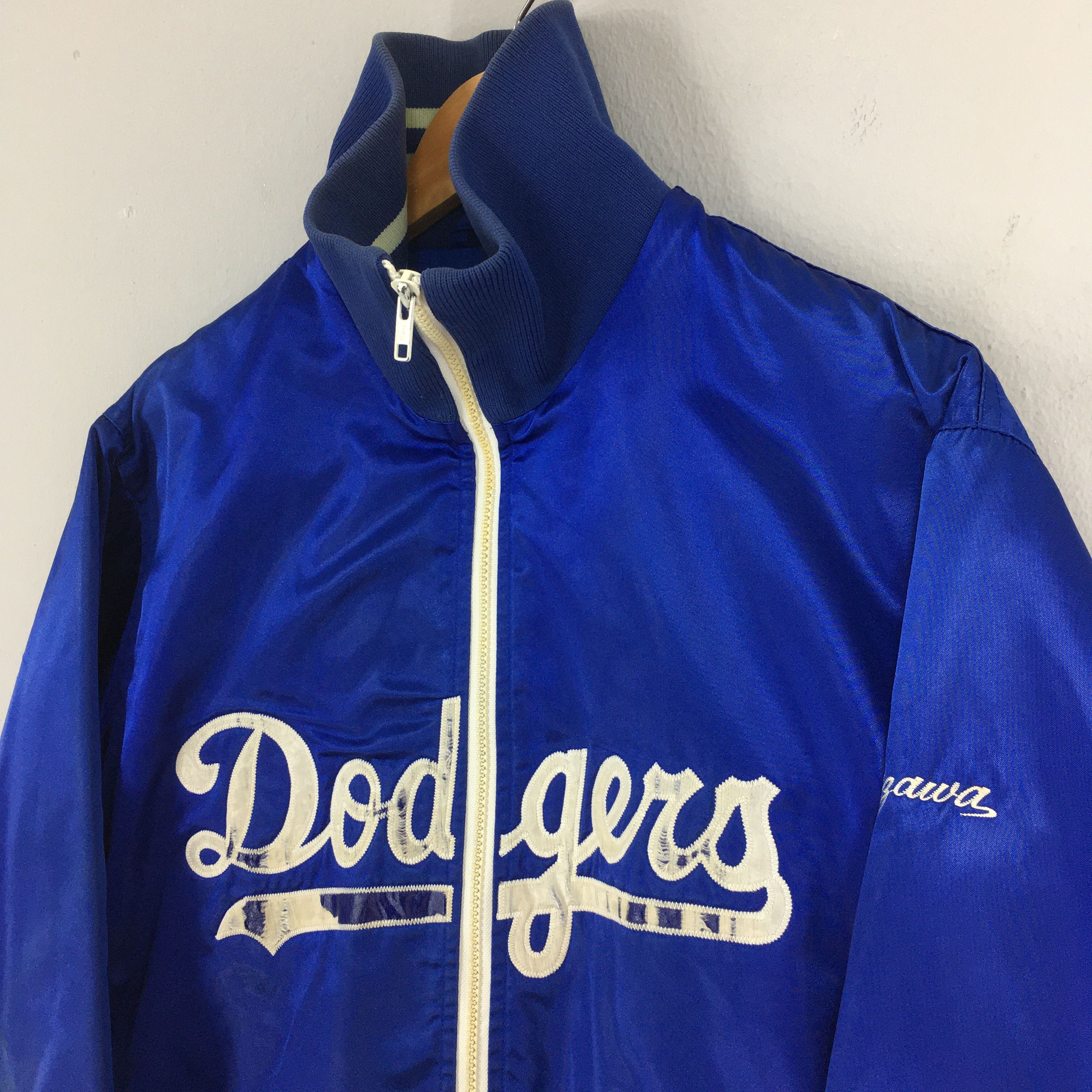 MLB Vintage LA Dodgers MLB Stadium Varsity Satin Jacket Large Size US L / EU 52-54 / 3 - 3 Thumbnail