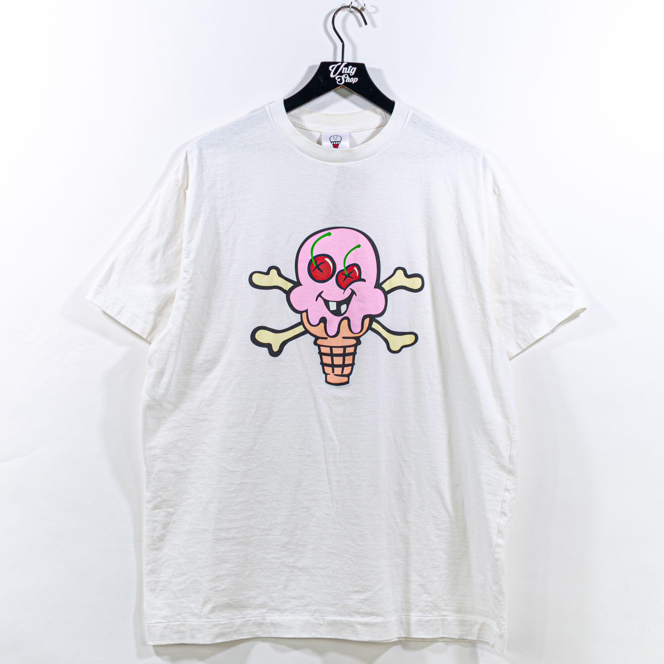 image of Billionaire Boys Club x Icecream Bbc Icecream Cones Bones T-Shirt Y2K Made In Japan Skater in White