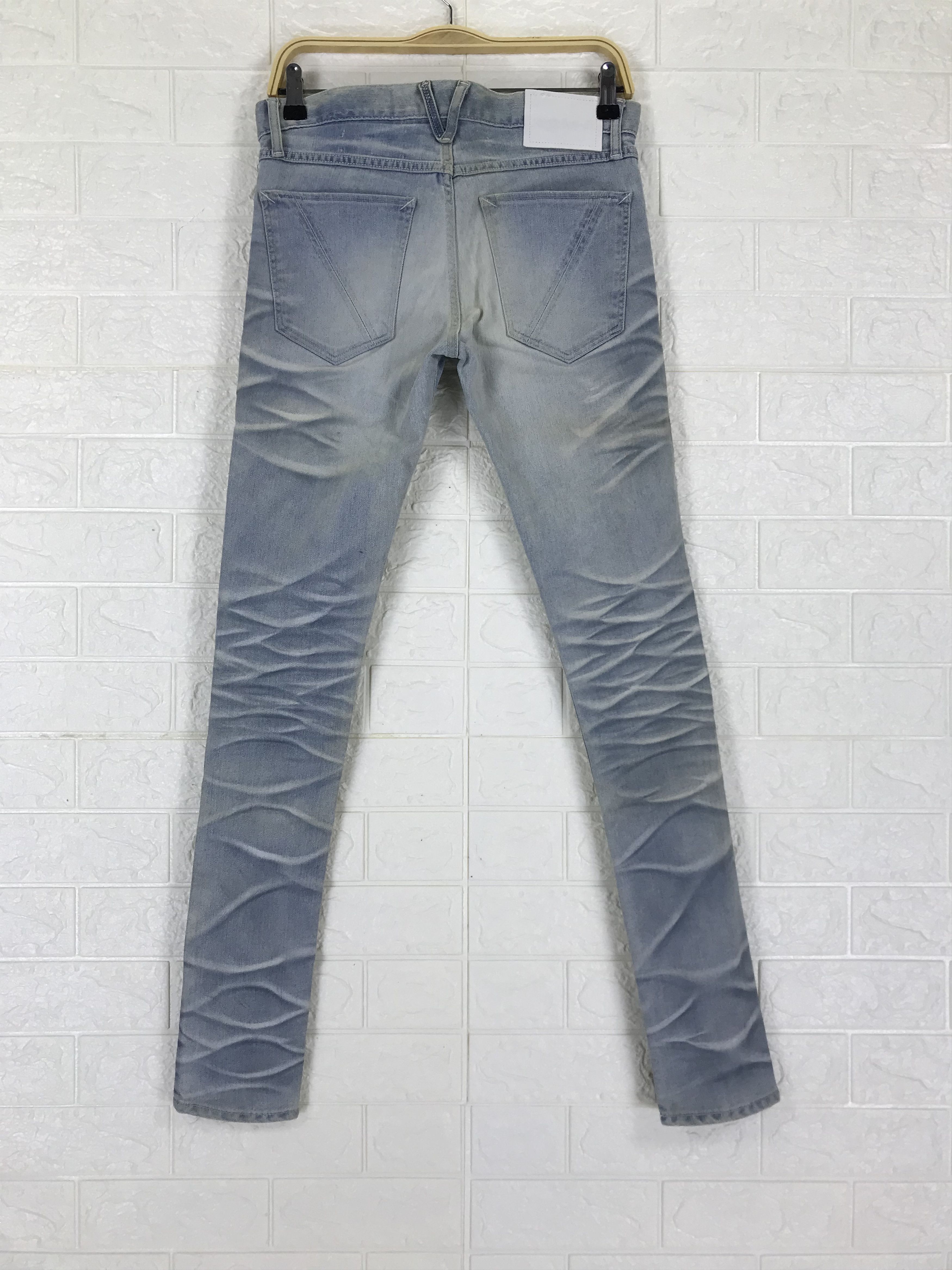 Vanquish Vintage Vanquish Faded Waxed Blue Skinny Jeans Size 28" / US 6 / IT 42 - 5 Thumbnail
