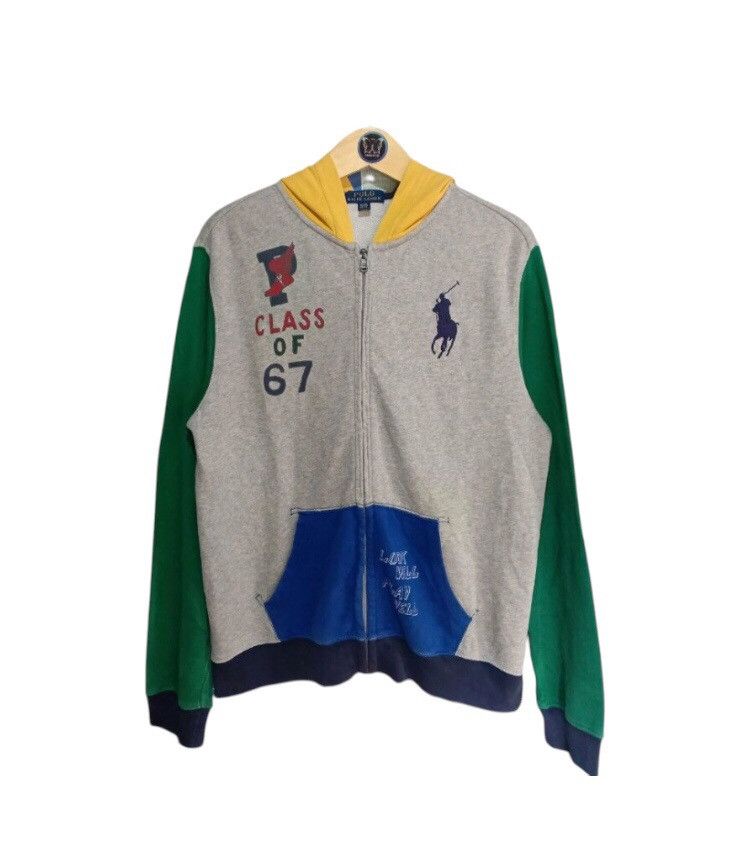 Polo Ralph Lauren × Vintage Polo Ralph Lauren Class of 67 Zipper Hoodie Size XL Boy Size US XL / EU 56 / 4 - 1 Thumbnail