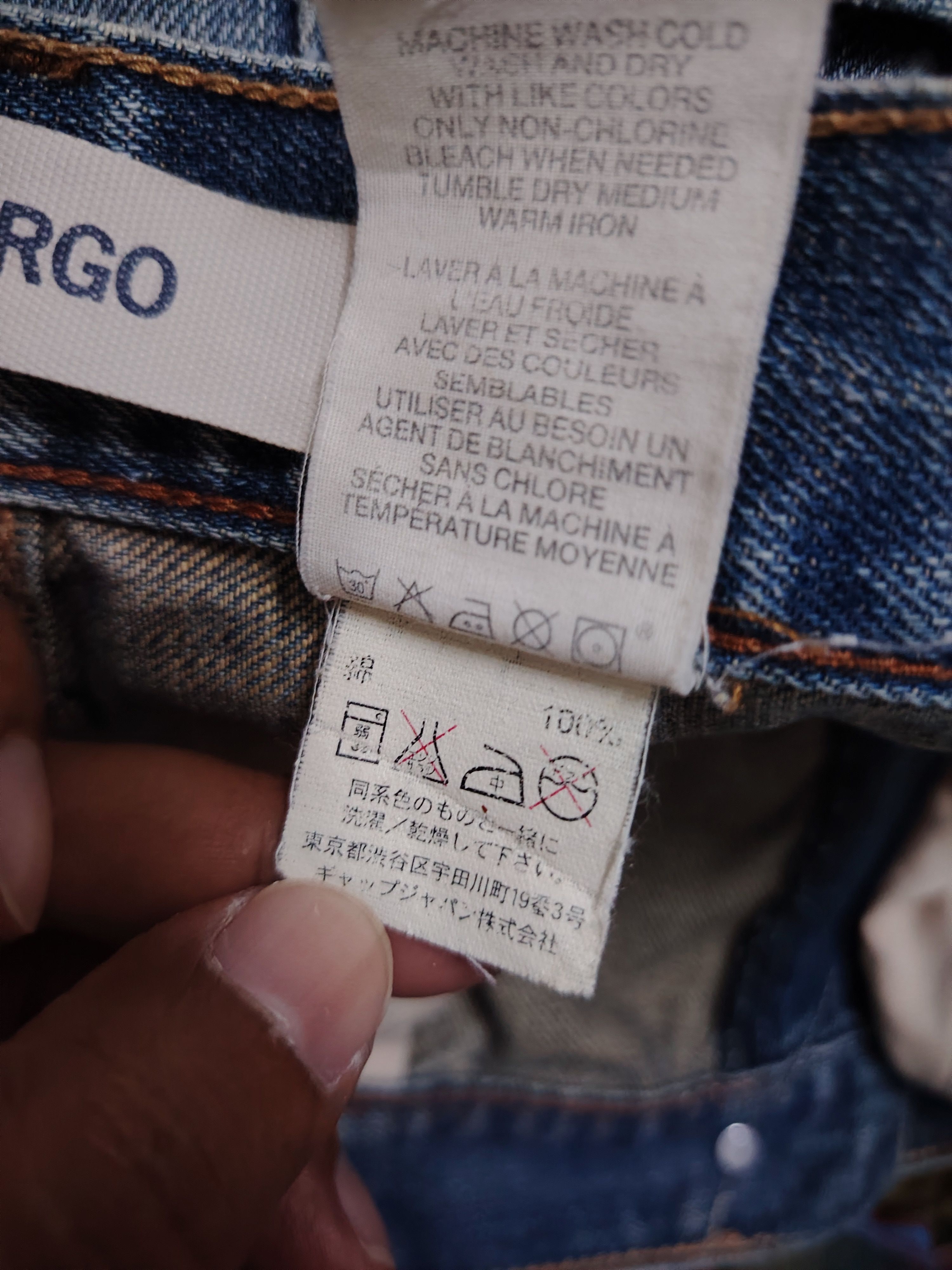 Gap 💥Best Offer💥Vintage Gap Slim Cargo Denim Size US 36 / EU 52 - 14 Thumbnail