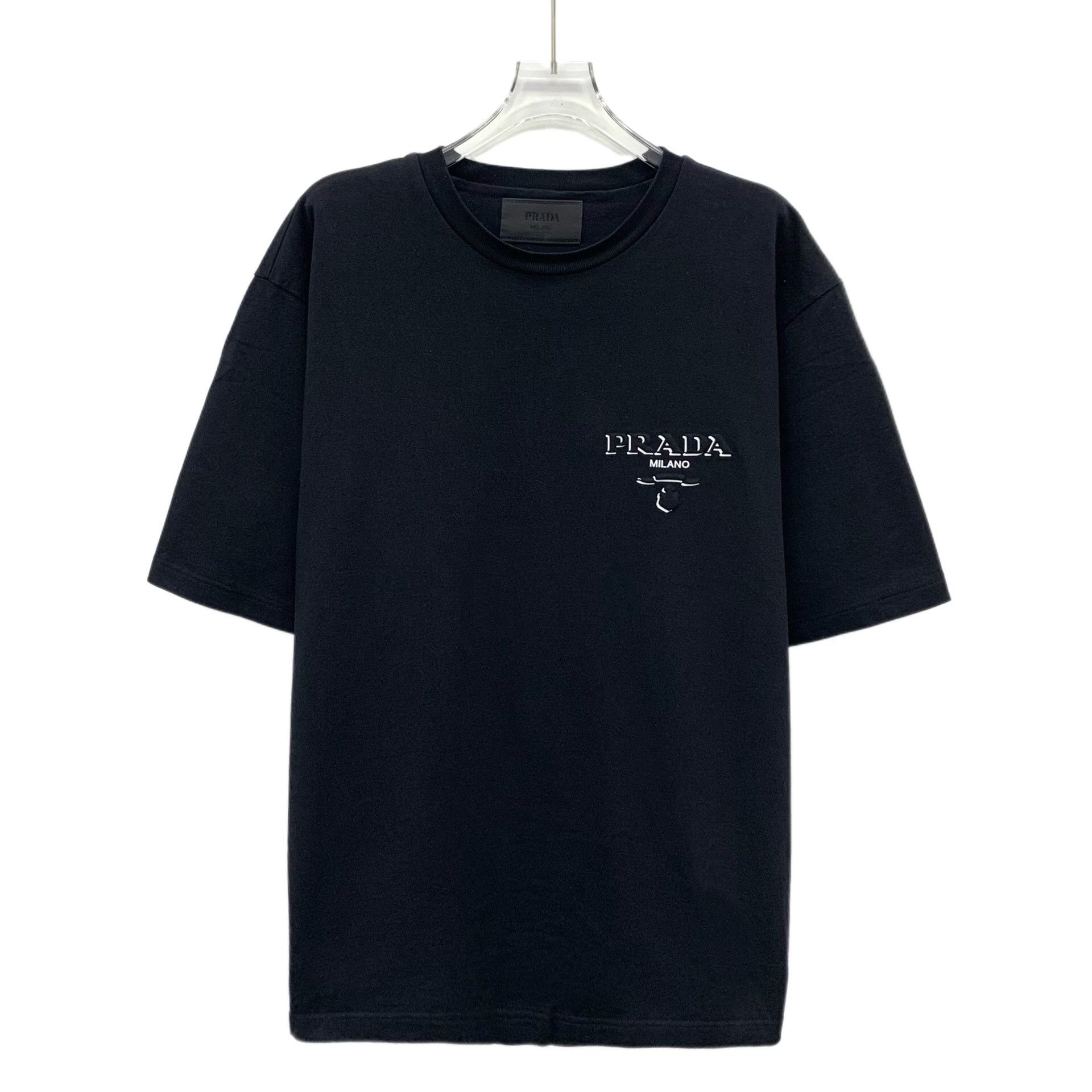 Prada Prada Retro Black T-Shirt L Women Size L / US 10 / IT 46 - 1 Thumbnail