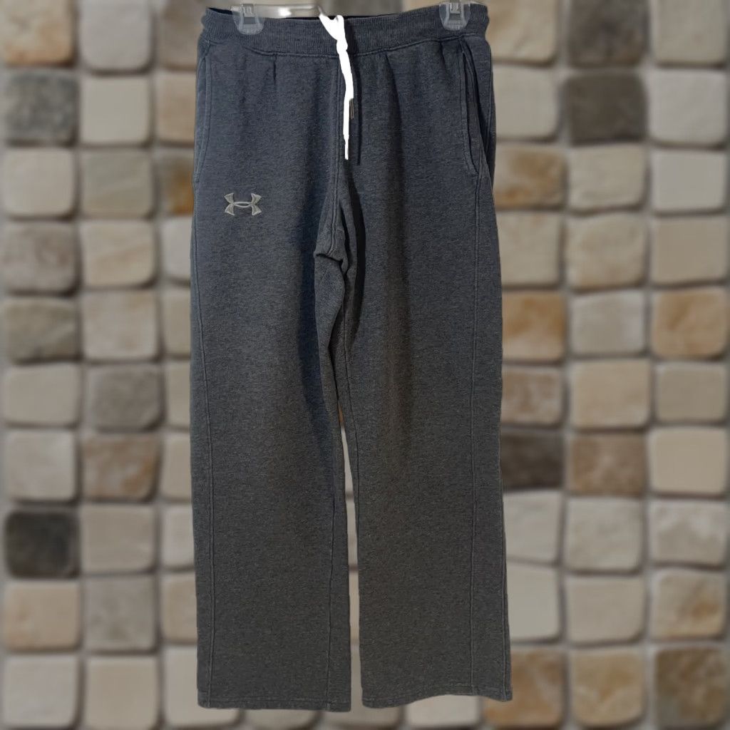 Under Armour Under Armour Sweatpants Women Small Heather Gray Storm Coldgear Drawstrings Pants Athleticwear Loose Pockets 29in Inseam Size 28" / US 6 / IT 42 - 1 Thumbnail