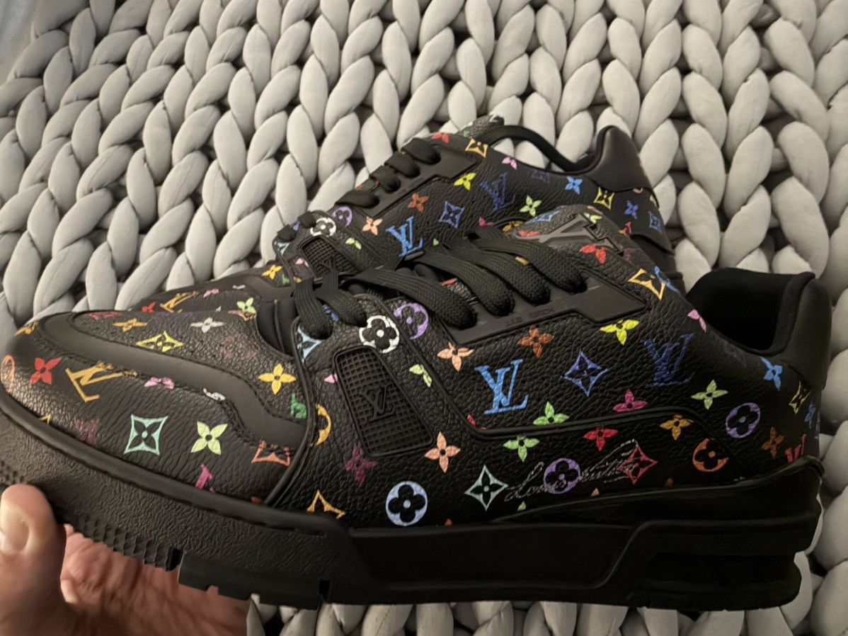 Louis Vuitton × Takashi Murakami Louis Vuitton LV x Murakami Black Multicolore Trainer Size US 11 / EU 44 - 12 Thumbnail