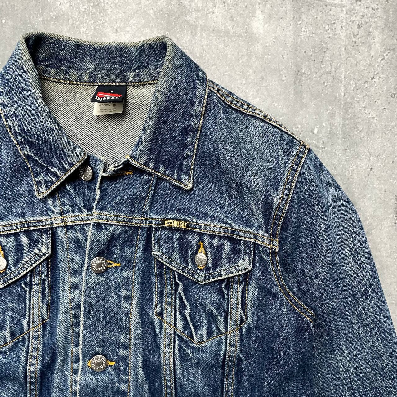 Diesel Vintage 90s Diesel Denim Trucker Jacket Women’s Blue Size M Size M / US 6-8 / IT 42-44 - 10 Thumbnail