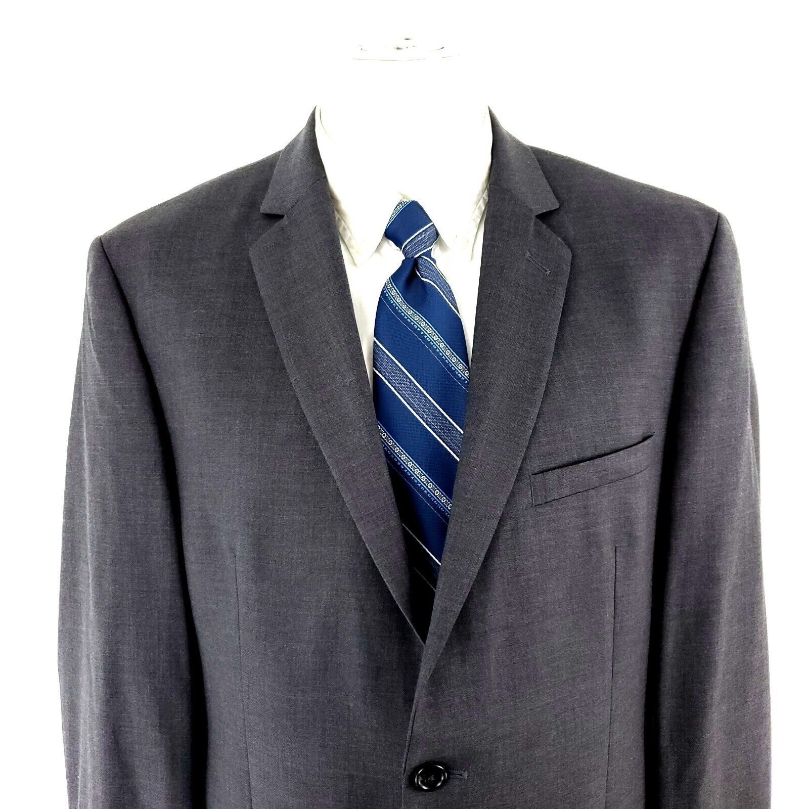 Joseph Abboud Joseph Abboud Wool 2 Button Blazer 40R Or Slim Fit 42R Gray Size 40R - 1 Thumbnail