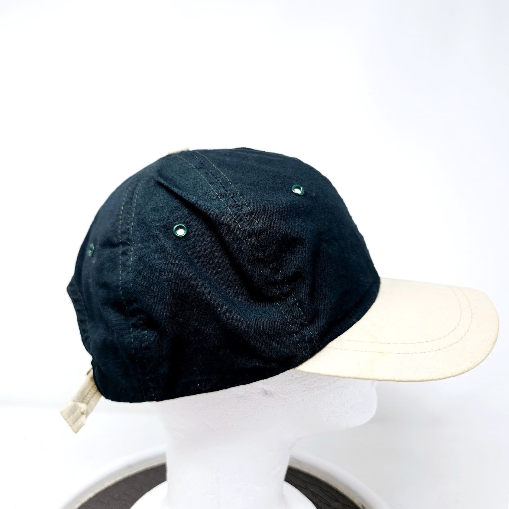 American Eagle Outfitters VINTAGE American Eagle Outfitters Hat Cap Black Adjustable Strap Made In USA Baseball Cap Men One Size Black 90s USA Adjustable Mens Size ONE SIZE - 3 Thumbnail