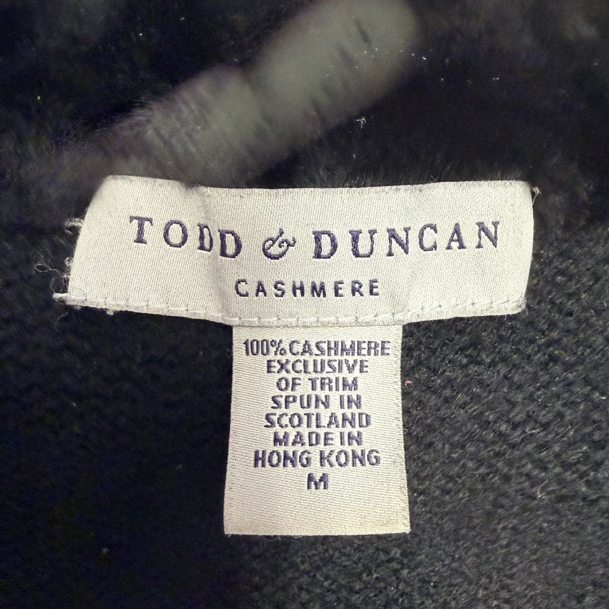 Other Todd & Duncan 100% Cashmere Zip Vest Faux Fur Collar Black Size M / US 6-8 / IT 42-44 - 9 Thumbnail