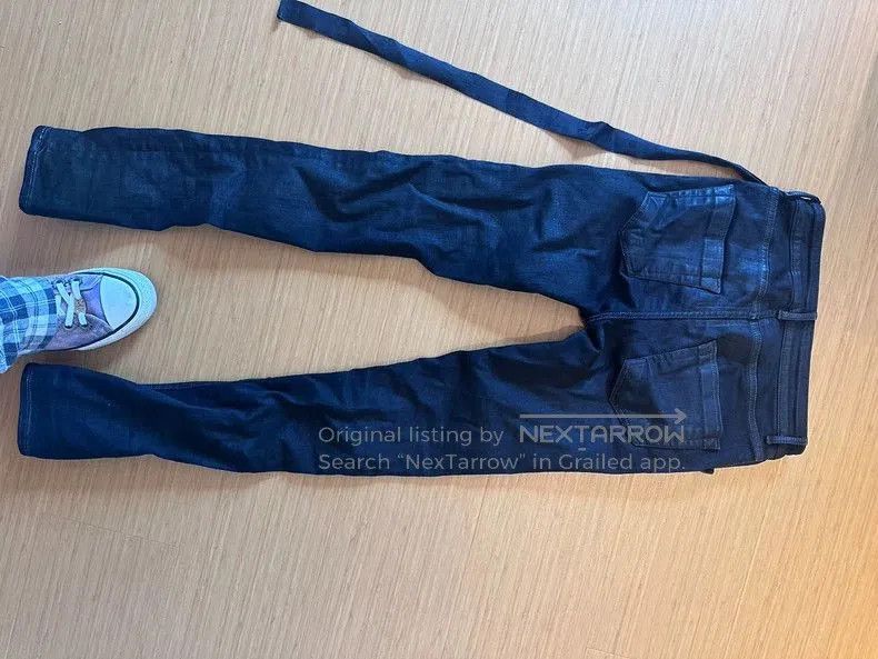 Rick Owens Rick Owens Waxed Stretch Denim Jeans. Size US 29 - 3 Thumbnail